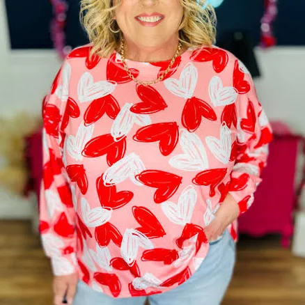 Fluttering Hearts Top