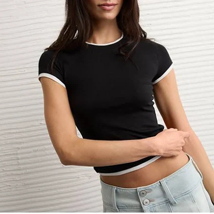 AE Women's Double-Layered Short-Sleeve T-Shirt