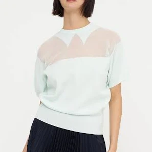 Intarsia Crew Neck Knit