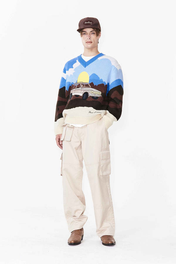 House of Sunny ON THE ROAD AGAIN KNIT sweater