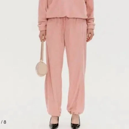 Women's Pink The Open Product Terry Rounding Track Pants Joggers