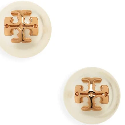 Tory Burch Kira Pearl Stud Earrings