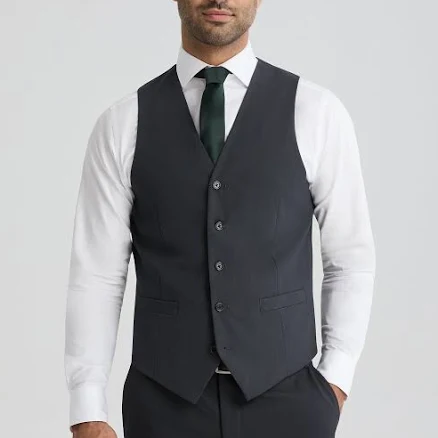 Men's Charcoal Gray Suit Vest