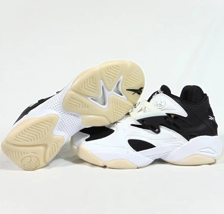 Reebok X Juun.j The Pump Court White & Black Tennis Shoes Sz 6 Fv6083