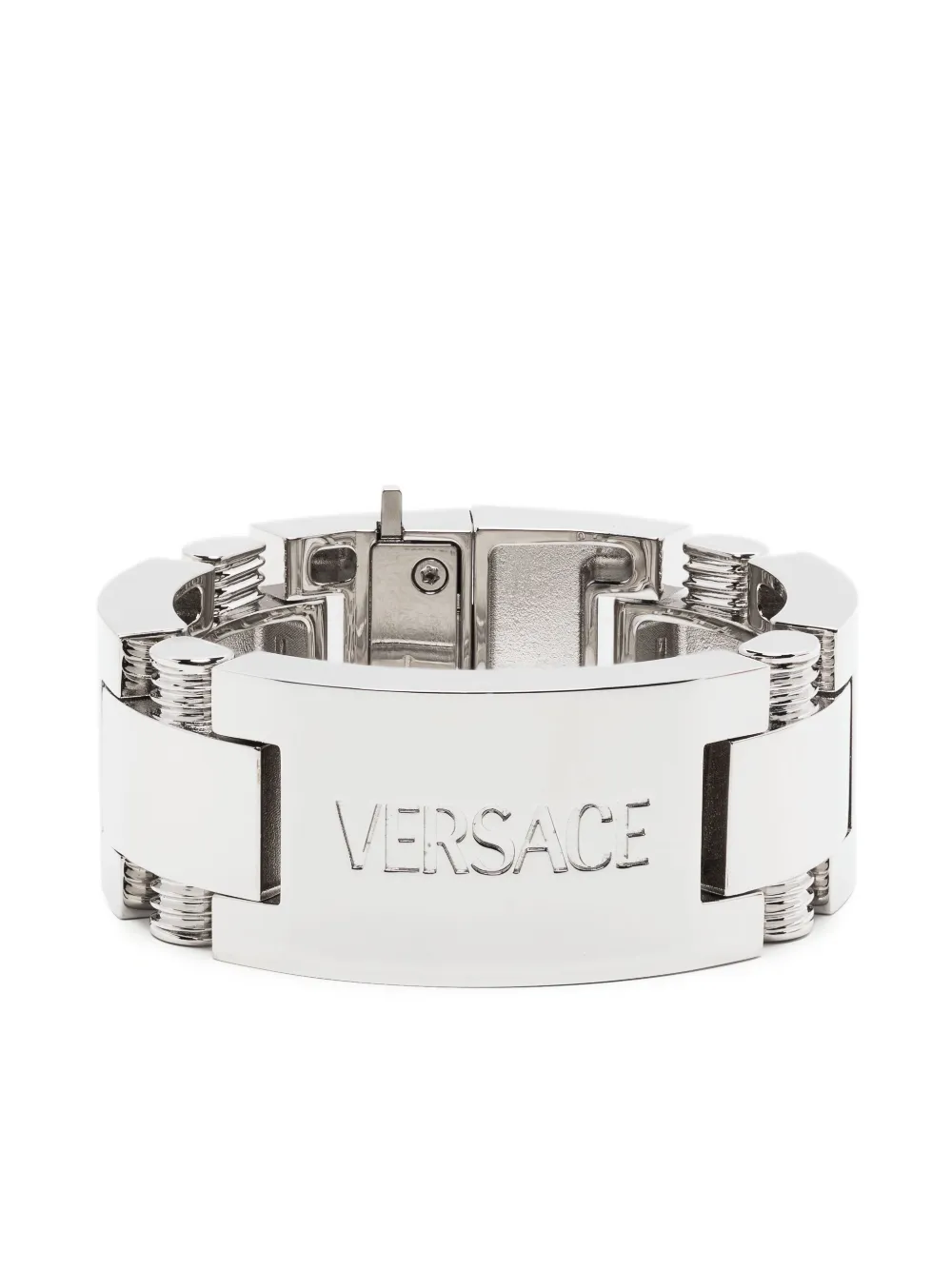 Logo-engraved Metal Bracelet
