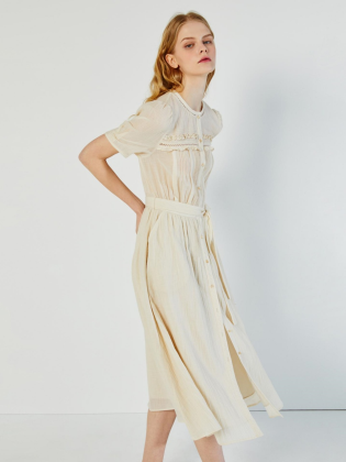 Lace-embellished Strap Dress