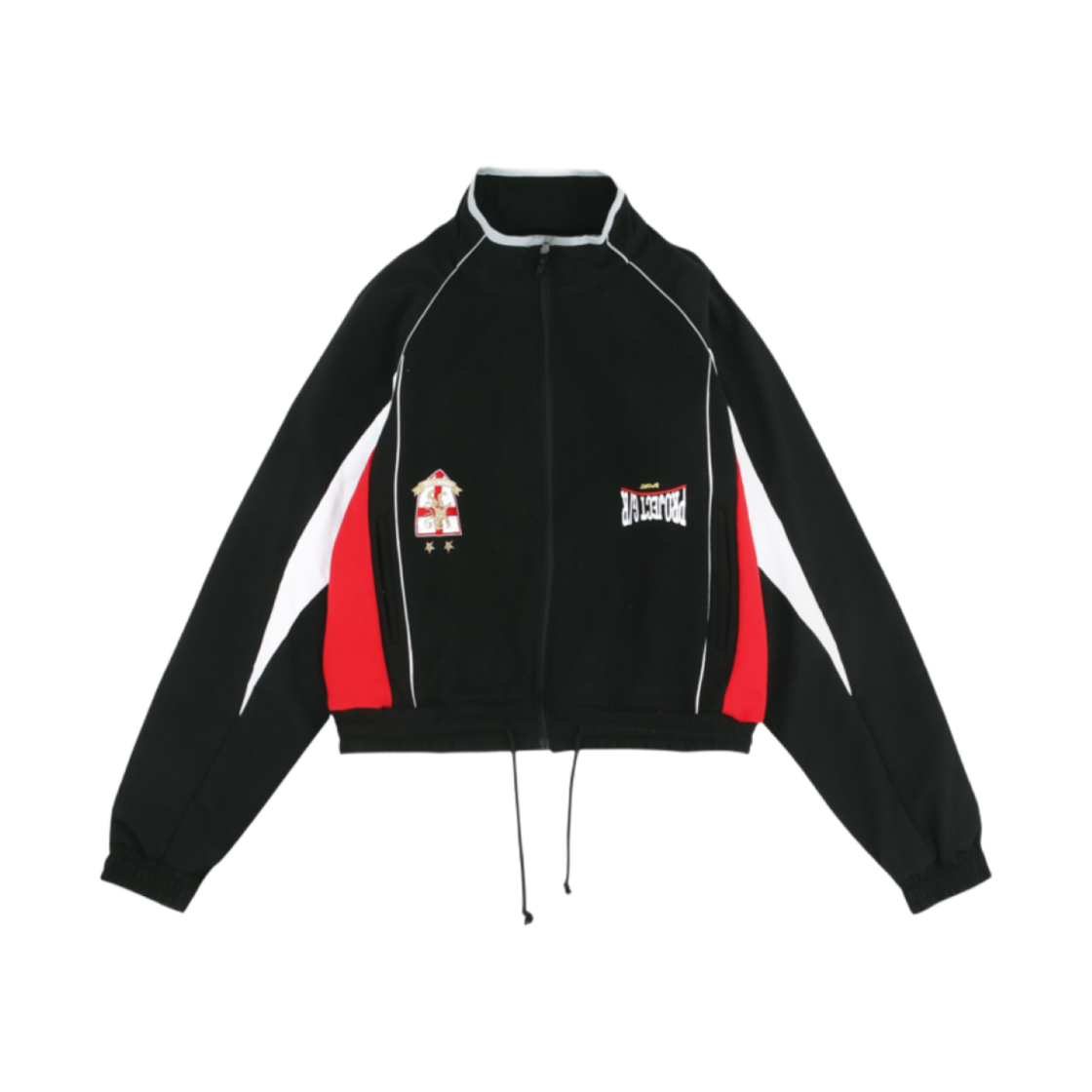 Project G/R Reconstructed Hybrid Track Jacket Black