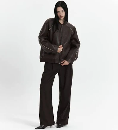 CURETTY C LINE TRIM FAUX SHEARLING