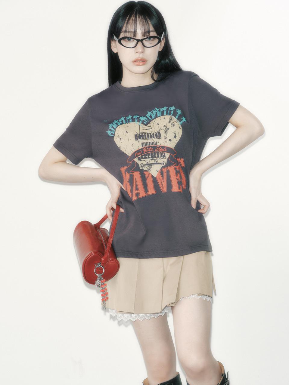Lace Layered Pleated Mini Skirt [Beige] (VW5SS461