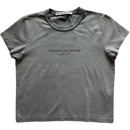 Alexander Wang Women's Logo-Embroidered T-Shirt