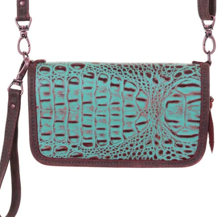 Crocodile Print Clutch Organzier