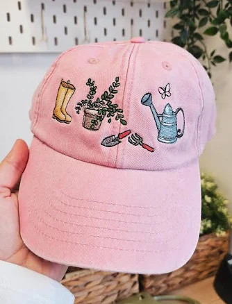 Vintage Embroidered Garden Cap