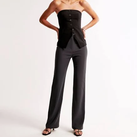 Abercrombie & Fitch Women's High Rise Slim Boot Trouser