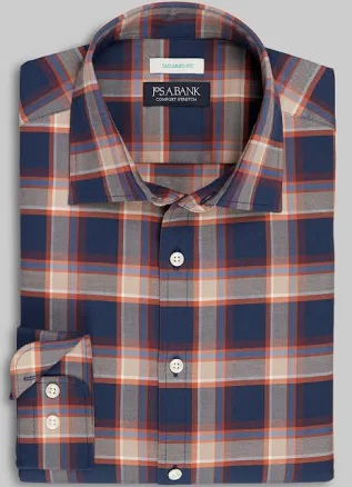 Jos. A. Bank Men's Tailored Fit Plaid Shirt