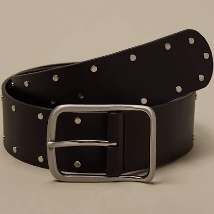 Lucky Brand Women's Wide Double Studded Hip Belt