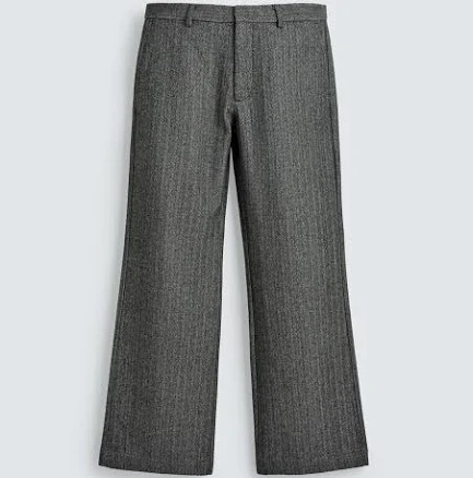 Zara Men's Herringbone Wool Blend Suit Pants