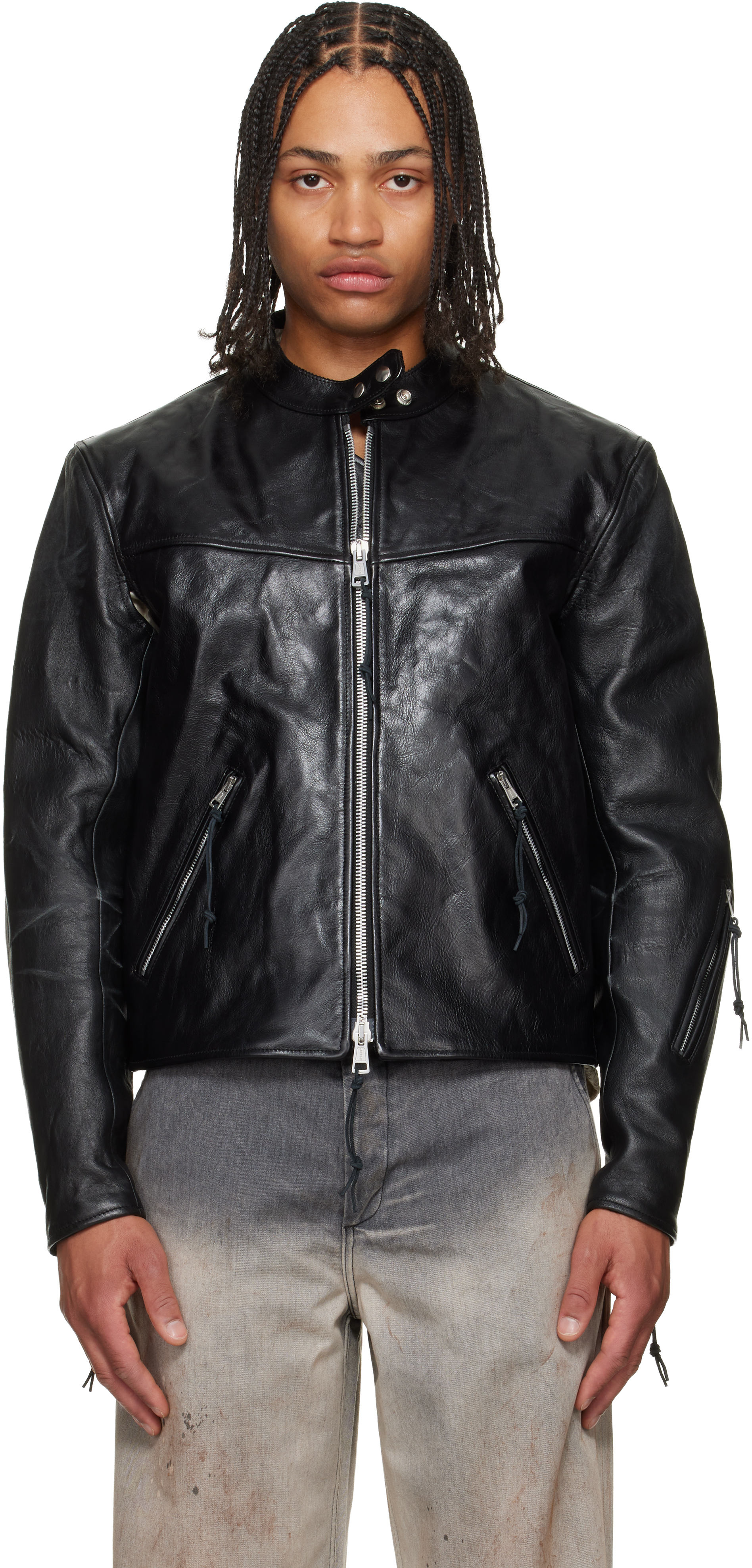 Black Yurei Leather Jacket