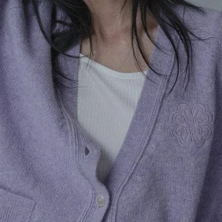 mars en avril CLOVER SADDLE SHAGGY DOG KNIT CARDIGAN [3COLOR] by W Concept