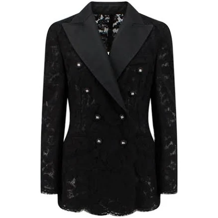 Dolce & Gabbana Double Breasted Lace Blazer - IT42