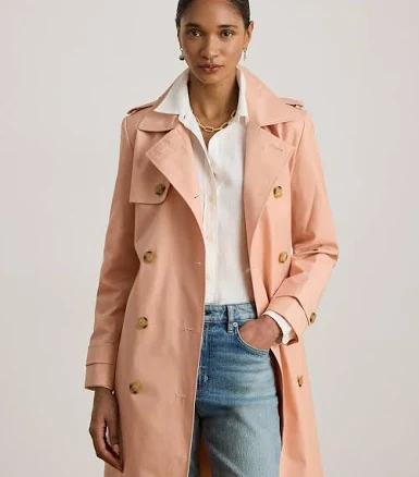 Ralph Lauren Women's Double-Breasted Belted Trench Coat