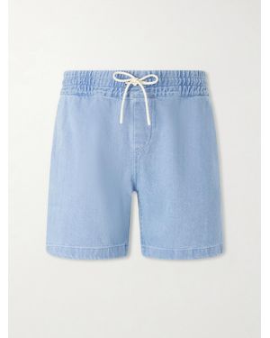Denim Drawstring Shorts
