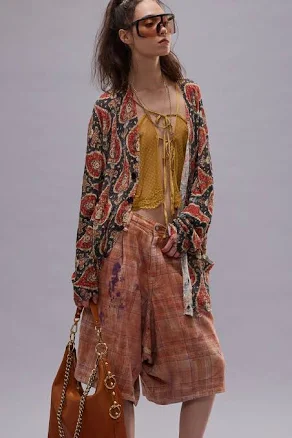 R13 Women's Printed Boyfriend Cardigan