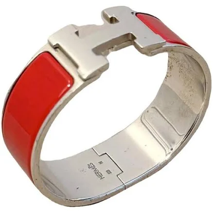 Hermès Clic Clac Enamel Bracelet