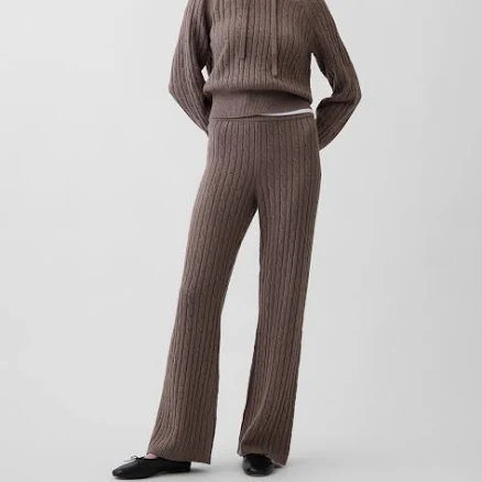 Gap Women's Cashsoft Cable-Knit Sweater Pants