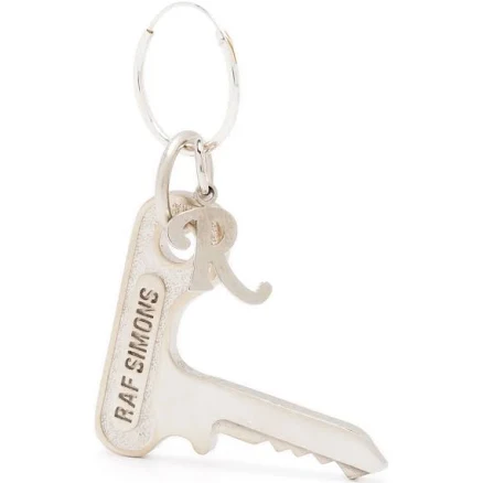 Raf Simons Logo-engraved Drop Earrings
