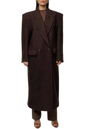 Jluxlabel Women's Oversize Double Breasted Coat
