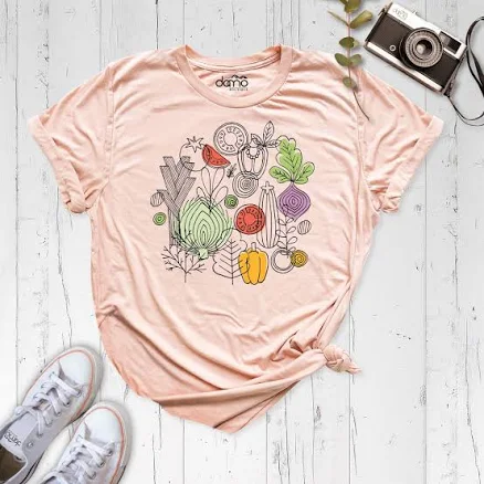 Cottagecore Vegetable Garden Shirt