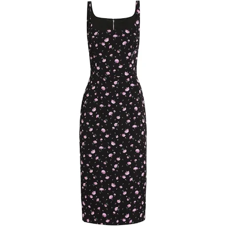 Dolce & Gabbana Floral-Print Midi DressDolce & Gabbana Floral-Print Midi Dress