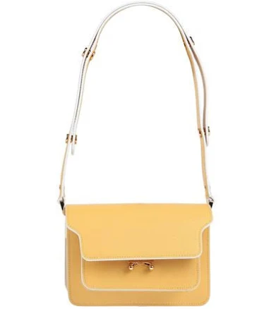 MARNI Women's Medium Trunk Shoulder Bag in Saffiano Leather