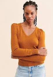 Cherie Puff-Sleeved Sweater