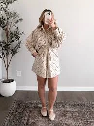 Caroline Dotted Tie Dress / Final Sale