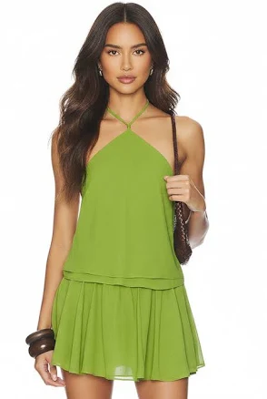 nia the Brand Ruffled Mini Skirt