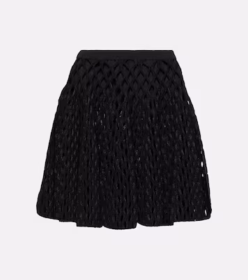 Openwork Miniskirt