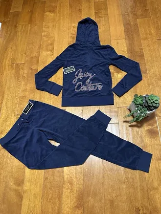 Juicy Couture Rhinestone Logo Terry Hoodie & Zuma Pants