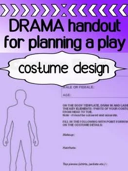 Drama Costume Design - Blank Template