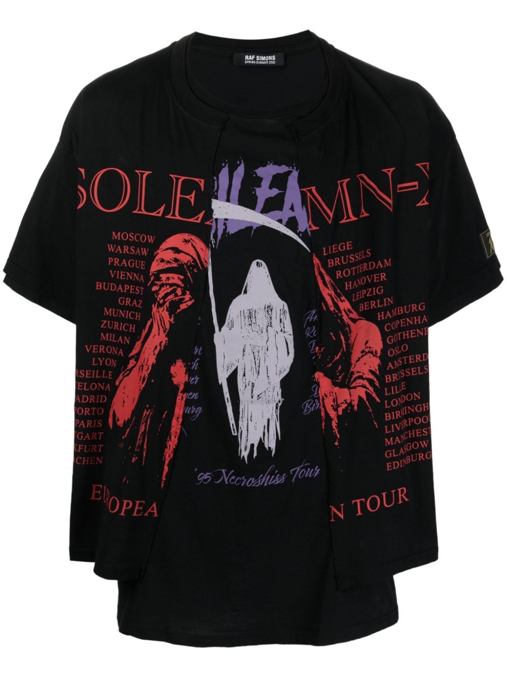 Graphic-print Layered T-shirt