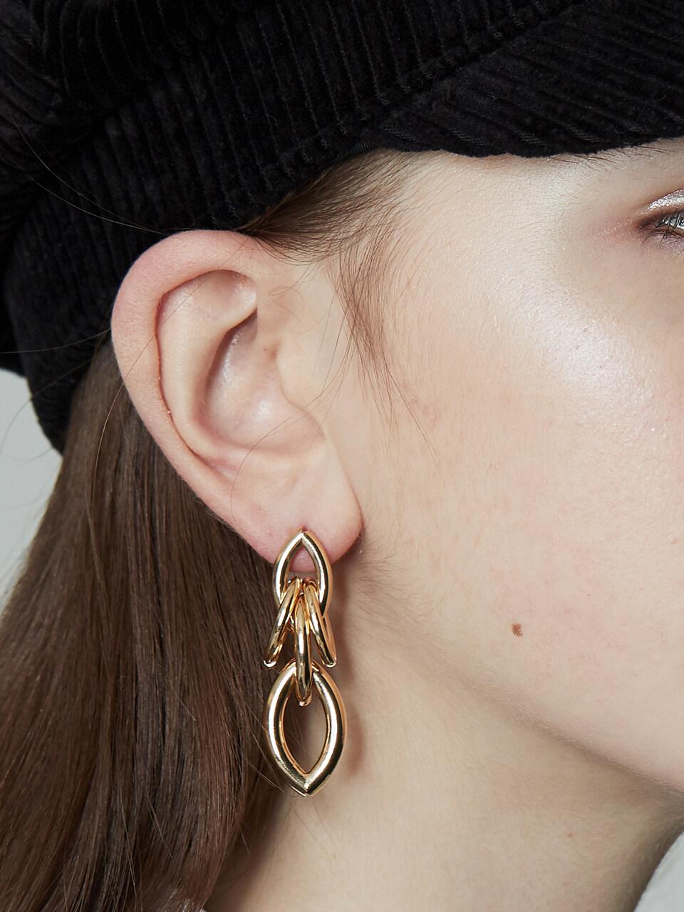 Arrow Link Bold Drop Earring