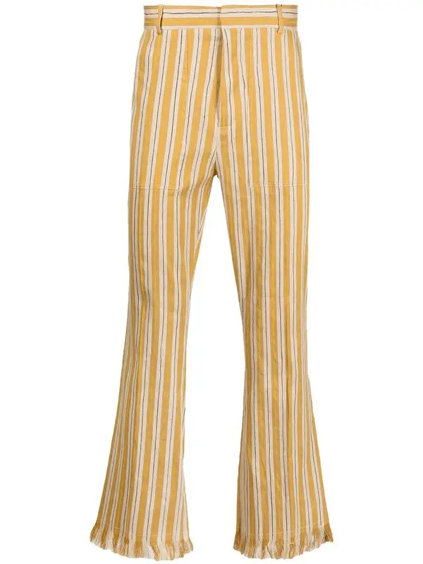 Reid Stripe-print Bootcut Trousers