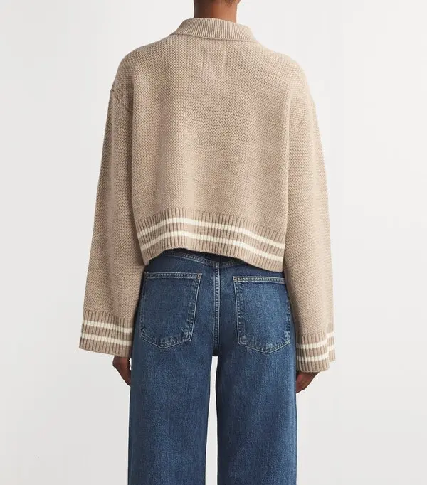 Contrast Stripe Cardigan