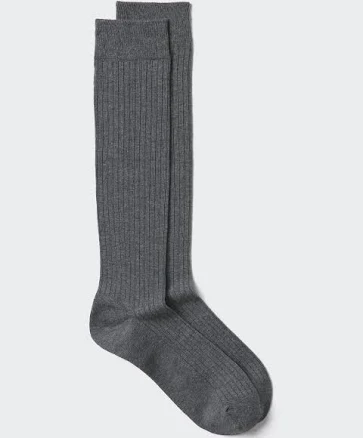 UNIQLO Men's Wide Ribbed Knee High SocksUNIQLO Men's Wide Ribbed Knee High Socks