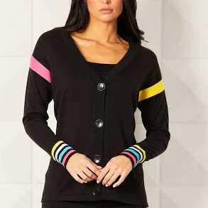 Stripe Button Cardigan
