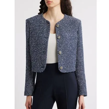Boss Women's Jolena Crop Tweed Jacket