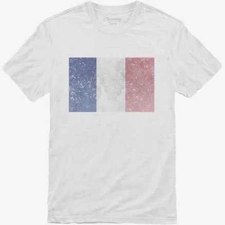 Retro Vintage France Flag V Neck Shirt