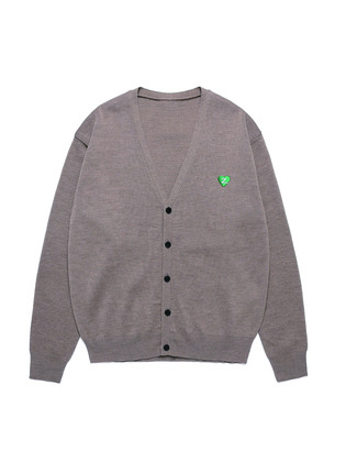 Heart Logo Cardigan-beige