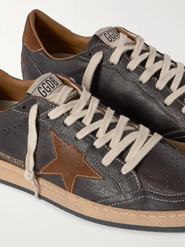 Ball Star Distressed Sneakers