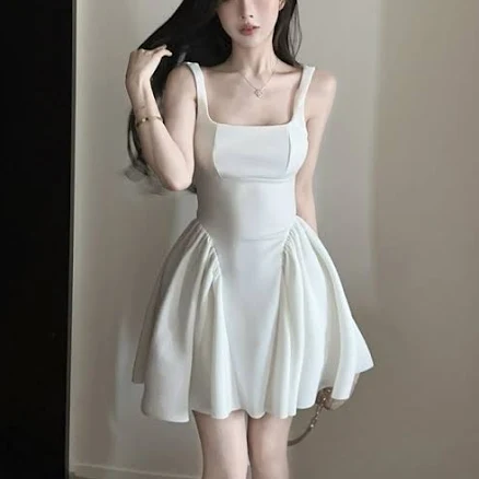 Eunchae Le Sserafim Bow Peplum Dress